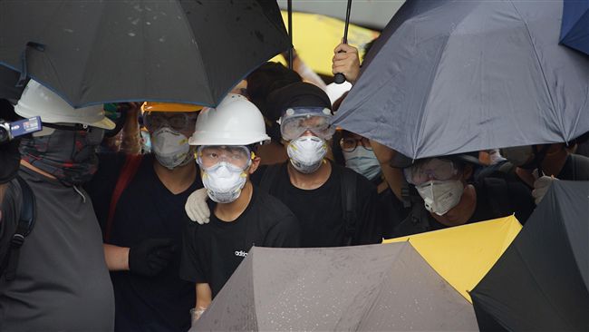 香港七一升旗結束　示威者仍未散