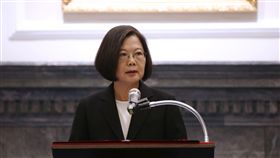 總統蔡英文1日主持國軍高階幹部晉任布達授階典禮。（圖／總統府提供）