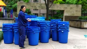 《上海市生活垃圾管理條例》上海垃圾分類。（圖／翻攝自中國之聲微博）