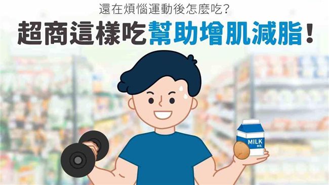 運動後如何增肌減脂？營養師：進超商