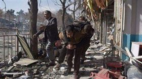 阿富汗,爆炸,首都,喀布爾,汽車,炸彈,恐怖組織,槍戰,　圖／翻攝自推特