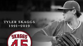 ▲天使發布Tyler Skaggs的死訊。（圖／取自天使隊推特）