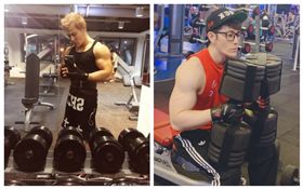 許紹洋近日在微博PO出健身照片。（圖／翻攝自微博）