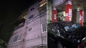 車主走鳥屎運？一名基隆人表示，他晚上行經國家新城六合里時，驚見一排燕子站在電線上，沒想到燕子竟齊發「鳥屎炸彈」，導致停在下方的黑色轎車車頂全布滿鳥屎。照片曝光後，掀起網友熱議，紛紛笑虧：「燕子集體吃壞肚子了！」（圖／翻攝自基隆人大小事臉書）