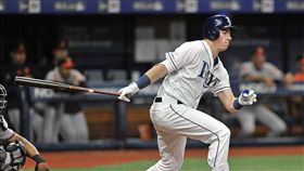 ▲坦帕灣光芒二刀流選手Brendan McKay首次進入大聯盟打擊區。（圖／美聯社／達志影像）