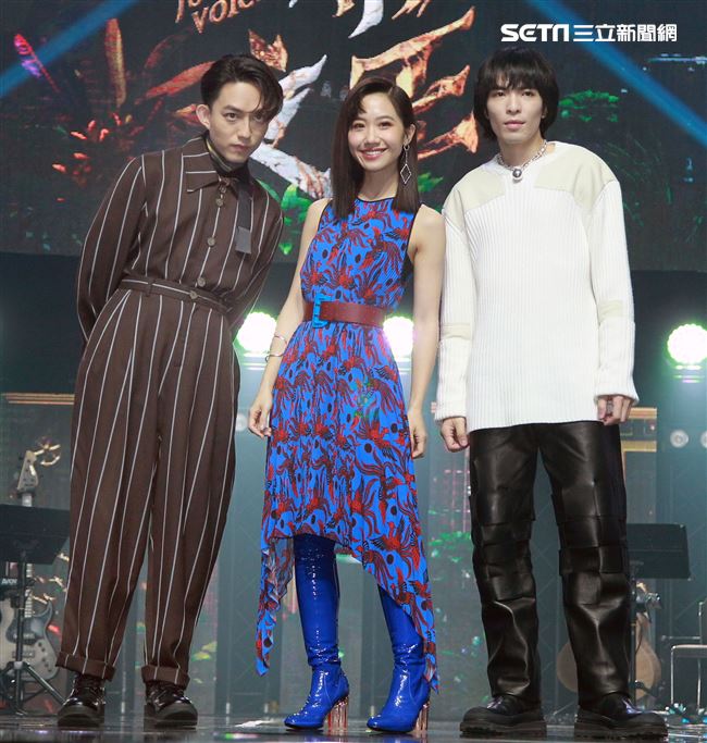 Lulu主持的歌唱選秀節目「聲林之王」第2季首錄記者會，金曲歌王蕭敬騰和林宥嘉擔任首席導師。（記者邱榮吉/攝影）