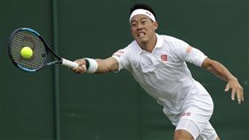▲錦織圭挺進溫網第二輪。（圖／美聯社／達志影像）