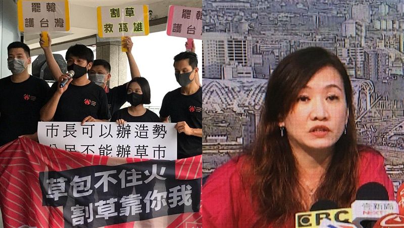 罷韓借駁二遭拒　韓粉到場「她」撐腰
