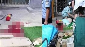 貴州,滅火器,爆頭。(圖/翻攝自微博)