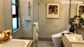浴室。（圖／記者蔡佩蓉攝影）