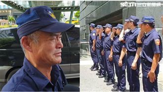 員警列隊哽咽致敬！大喊：任務結束了