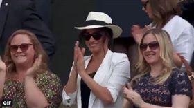 梅根,溫網,球場,小威,比賽（圖／翻攝自Wimbledon推特）