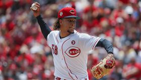 ▲紅人王牌投手卡斯提歐（Luis Castillo）7.2局僅被打1支安打。（圖／美聯社／達志影像）