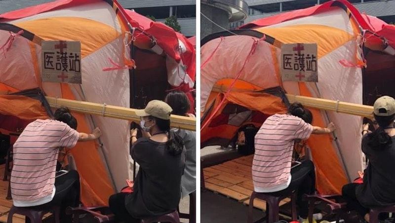 風太大吹壞帳篷！空姐領不回三寶傻眼