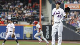 ▲狄格隆（Jacob deGrom）連7場優質先發僅1勝。（圖／美聯社／達志影像）