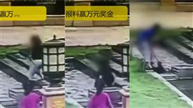 （圖／翻攝自梨視頻）中國,山西,噴水池,觸電