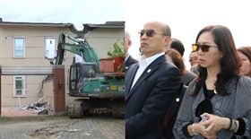 韓國瑜，李佳芬，違建，組合圖