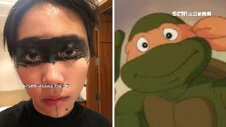竇靖童黑眼妝撞臉王菲　網笑：忍者龜