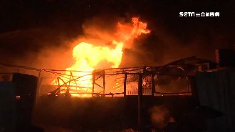 塑膠工廠突陷火海！猛烈延燒4小時
