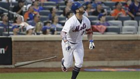 ▲大都會一壘手阿隆索（Pete Alonso）明星賽前敲出30轟。（圖／美聯社／達志影像）