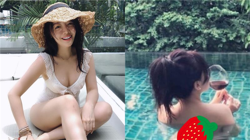 裸泳被看不在意！女星水中秀蜜桃臀