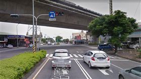 高雄市，大寮區，光明路二段，縣道188號路口，高雄式左轉。翻攝自Google地圖