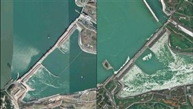 中國,三峽大壩,扭曲,變型,潰壩