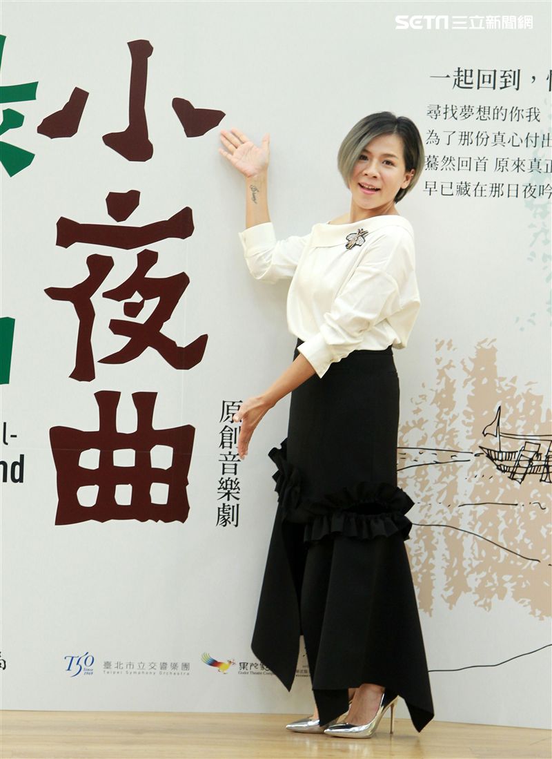 江美琪演出華文原創音樂劇「綠島小夜曲」。（記者邱榮吉/攝影）