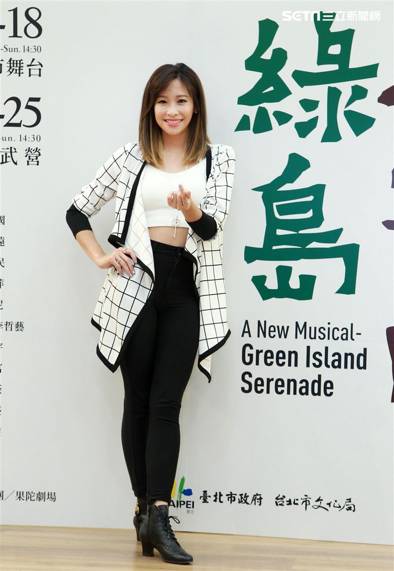 袁詠琳演出華文原創音樂劇「綠島小夜曲」。（記者邱榮吉/攝影）