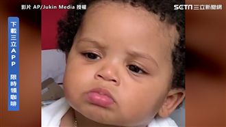 弄亂廚房不道歉　反骨寶寶狠瞪超霸氣