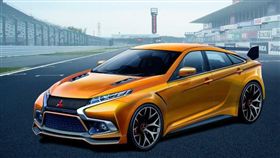 ▲Mitsubishi Lancer Evolution新一代預想圖（圖／翻攝Response）