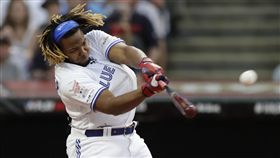 ▲小葛雷諾（Vladimir Guerrero Jr.）全壘打大賽首輪29轟破紀錄。（圖／美聯社／達志影像）