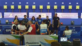 世大運郭冠廷余艾玟聯手 10公尺空氣槍混雙摘金（圖／翻攝畫面）