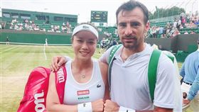 ▲詹詠然（左）與搭擋多帝吉。（圖／劉雪貞提供）