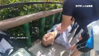 6旬老翁倒地　休假消防員CPR搶救