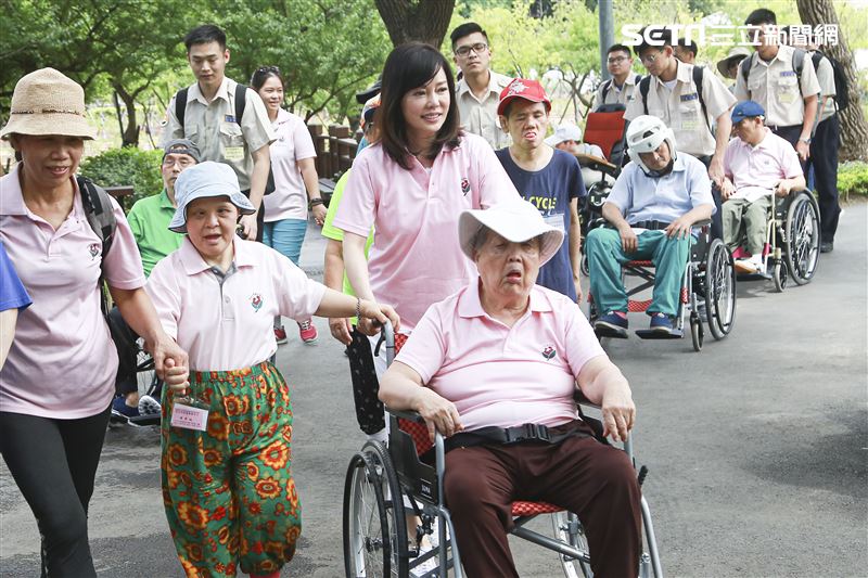 狄鶯於士林官邸出席公益影片拍攝。（記者林士傑/攝影）