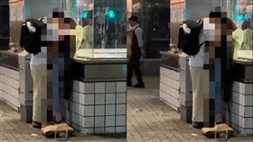 日本,街頭,情侶,親熱,手速　