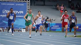 ▲楊俊瀚因為鼠蹊部傷勢退出世大運男子400公尺接力。（圖／翻攝自SSU大專學生運動網臉書）