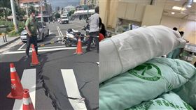 台中馬路出現大坑洞害騎士慘摔／翻攝自臉書爆料公社二館(官方粉專專屬)