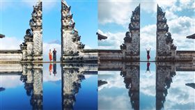 鏡子,印尼,峇里島,天堂之門,連普揚寺,IG,人造,Gates of Heaven,Pura Lempuyang　圖／翻攝自推特　