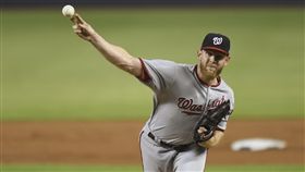 ▲史特拉斯堡（Stephen Strasburg）6局6K無失分，率國民完封費城人。（圖／美聯社／達志影像）