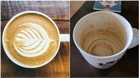 泡完咖啡或是茶的杯子若是沒有馬上清洗，經常會染上一層污漬在杯內，不少民眾對於杯子的髒污感到煩惱，但卻有網友表示杯子上那層看起來黑黑髒髒的污漬是他「養」的，因為就像喝茶會養茶壺一樣，他也養出了屬於自己獨一無二的咖啡杯，還PO上網向大家分享，不過網友們看完不但不認同，反倒覺得這種杯子「超噁心」，認為原PO只是在替自己的懶惰找藉口。（圖／翻攝自爆廢公社）