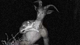 （圖／翻攝自微博）羊頭人,神秘,恐怖,鬼怪