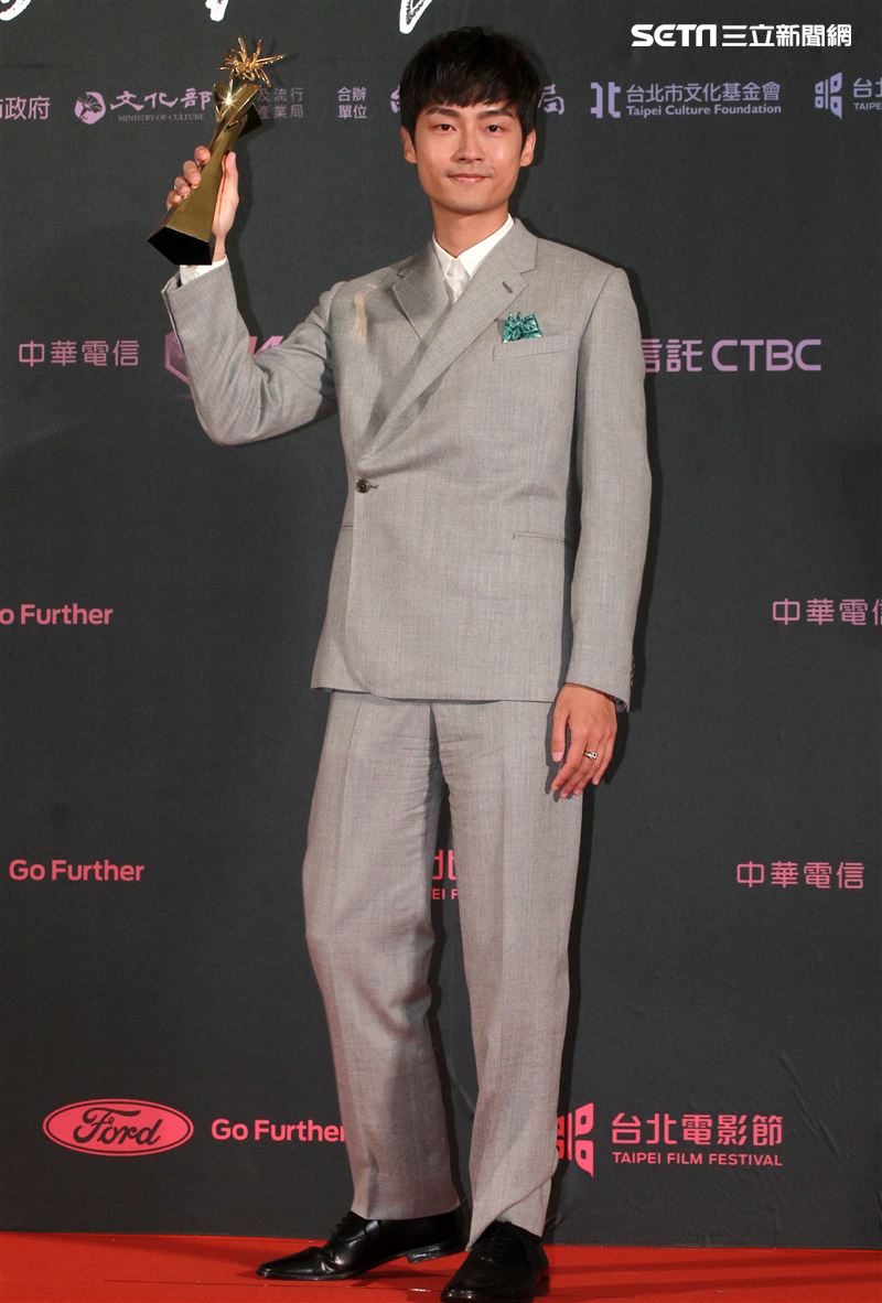 2019台北電影節頒獎典禮最佳男配角林鶴宣。（記者邱榮吉/攝影）