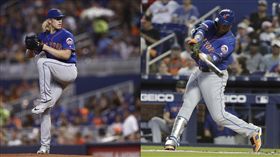 ▲辛德加（Noah Syndergaard）7局飆9K，坎諾（Robinson Cano）炸裂2分砲。（圖／美聯社／達志影像）