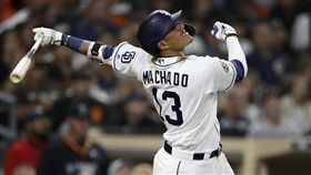 ▲馬查多（Manny Machado）2場敲3轟，教士都輸。（圖／美聯社／達志影像）