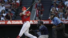 ▲楚奧特（Mike Trout）敲出本季第30號全壘打。（圖／美聯社／達志影像）