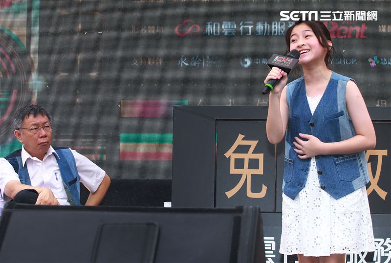 泰國音樂神童Gail演唱「曙光祭」宣傳曲。（記者邱榮吉/攝影）