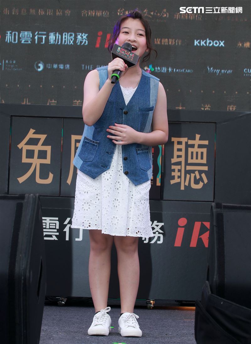 泰國音樂神童Gail演唱「曙光祭」宣傳曲。（記者邱榮吉/攝影）
