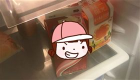 辦公室,傳說,冰箱,食物,消失,鎮壓,符文,飲料,利樂包,爆怨公社　圖／翻攝自爆怨公社臉書